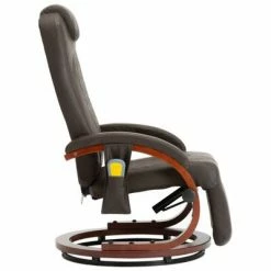 VidaXL Fauteuil de massage TV Marron Similicuir -Fauteuils électriques Soldes image 4 248721