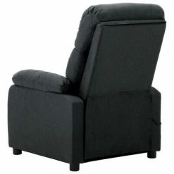 VidaXL Fauteuil de massage Gris foncé Tissu -Fauteuils électriques Soldes image 4 289673