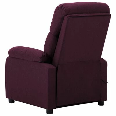 VidaXL Fauteuil de massage Violet Tissu 4 VidaXL Fauteuil de massage Violet Tissu – Image 4