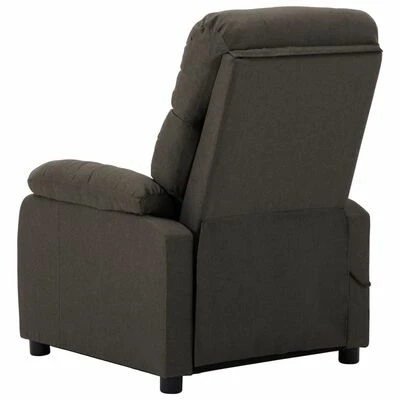 VidaXL Fauteuil de massage Taupe Tissu 4 VidaXL Fauteuil de massage Taupe Tissu – Image 4