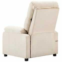 VidaXL Fauteuil de massage Crème Tissu -Fauteuils électriques Soldes image 4 289681