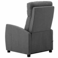 VidaXL Fauteuil de massage inclinable Gris clair Tissu -Fauteuils électriques Soldes image 4 289706
