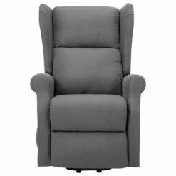 VidaXL Fauteuil de massage inclinable Gris clair Tissu -Fauteuils électriques Soldes image 4 289740
