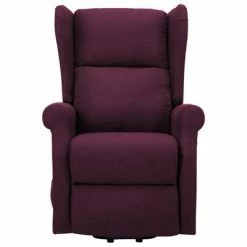 VidaXL Fauteuil de massage inclinable Violet Tissu -Fauteuils électriques Soldes image 4 289747