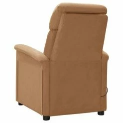 VidaXL Fauteuil inclinable de massage Taupe Similicuir daim 9 VidaXL Fauteuil inclinable de massage Taupe Similicuir daim -Fauteuils électriques Soldes image 4 289771