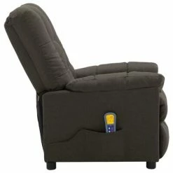 VidaXL Fauteuil inclinable de massage Taupe Tissu -Fauteuils électriques Soldes image 4 289814