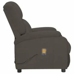 VidaXL Fauteuil de massage inclinable électrique Gris foncé Velours -Fauteuils électriques Soldes image 4 3098405