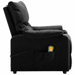 VidaXL Fauteuil de massage inclinable électrique Noir Tissu 9 VidaXL Fauteuil de massage inclinable électrique Noir Tissu -Fauteuils électriques Soldes image 4 3098433