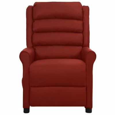 VidaXL Fauteuil inclinable électrique de massage Bordeaux Similicuir 4 VidaXL Fauteuil inclinable électrique de massage Bordeaux Similicuir – Image 4