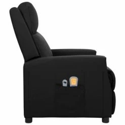 VidaXL Fauteuil inclinable électrique de massage Noir Similicuir -Fauteuils électriques Soldes image 4 3098485