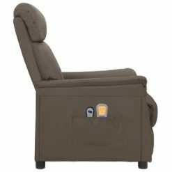 VidaXL Fauteuil de massage inclinable électrique Gris Similicuir -Fauteuils électriques Soldes image 4 3098503