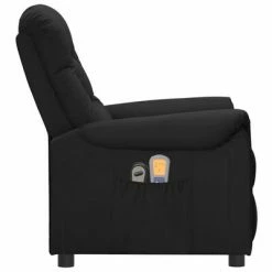 VidaXL Fauteuil inclinable électrique de massage Noir Similicuir -Fauteuils électriques Soldes image 4 3098575