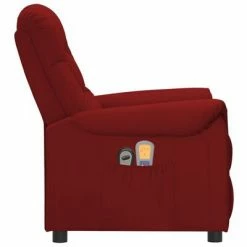 VidaXL Fauteuil inclinable électrique de massage Bordeaux Similicuir 9 VidaXL Fauteuil inclinable électrique de massage Bordeaux Similicuir -Fauteuils électriques Soldes image 4 3098581
