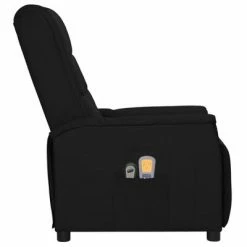 VidaXL Fauteuil inclinable électrique de massage Noir Similicuir -Fauteuils électriques Soldes image 4 3098603