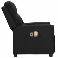 VidaXL Fauteuil électrique de massage Noir Tissu 9 VidaXL Fauteuil électrique de massage Noir Tissu -Fauteuils électriques Soldes image 4 3098915