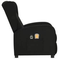 VidaXL Fauteuil électrique de massage Noir Tissu 9 VidaXL Fauteuil électrique de massage Noir Tissu -Fauteuils électriques Soldes image 4 3098939