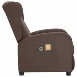 VidaXL Fauteuil électrique de massage Taupe Tissu -Fauteuils électriques Soldes image 4 3098945