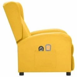 VidaXL Fauteuil électrique de massage Jaune Tissu -Fauteuils électriques Soldes image 4 3098948