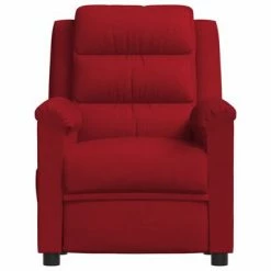 VidaXL Fauteuil électrique de massage Rouge bordeaux Velours -Fauteuils électriques Soldes image 4 3099017