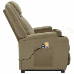 VidaXL Fauteuil inclinable de massage Cappuccino Similicuir -Fauteuils électriques Soldes image 4 3100335