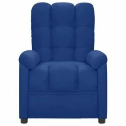 VidaXL Fauteuil de massage inclinable électrique Bleu Tissu -Fauteuils électriques Soldes image 4 3100338
