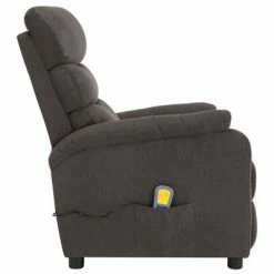 VidaXL Fauteuil inclinable de massage Taupe Tissu -Fauteuils électriques Soldes image 4 321234