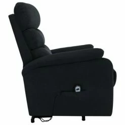 VidaXL Fauteuil inclinable de massage Noir Tissu -Fauteuils électriques Soldes image 4 321248