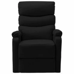VidaXL Fauteuil inclinable de massage Noir Similicuir -Fauteuils électriques Soldes image 4 321283