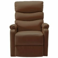 VidaXL Fauteuil inclinable de massage Marron Similicuir -Fauteuils électriques Soldes image 4 321285