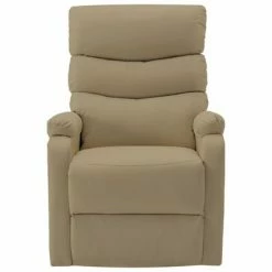 VidaXL Fauteuil inclinable de massage Cappuccino Similicuir -Fauteuils électriques Soldes image 4 321289