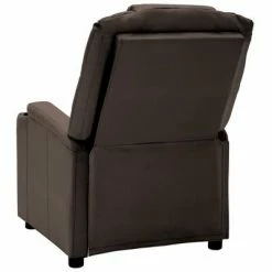 VidaXL Fauteuil de massage inclinable Marron Similicuir -Fauteuils électriques Soldes image 4 321313