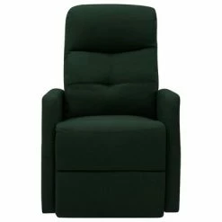 VidaXL Fauteuil inclinable de massage Vert foncé Tissu 9 VidaXL Fauteuil inclinable de massage Vert foncé Tissu -Fauteuils électriques Soldes image 4 321348