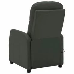 VidaXL Fauteuil de massage inclinable Anthracite Similicuir -Fauteuils électriques Soldes image 4 321362