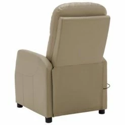 VidaXL Fauteuil de massage inclinable Cappuccino Similicuir -Fauteuils électriques Soldes image 4 321365