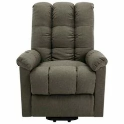 VidaXL Fauteuil inclinable de massage Taupe Tissu -Fauteuils électriques Soldes image 4 321398