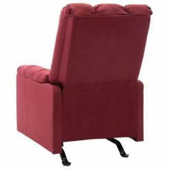 VidaXL Fauteuil de massage inclinable Rouge bordeaux Tissu -Fauteuils électriques Soldes image 4 321413