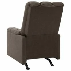 VidaXL Fauteuil de massage inclinable Marron foncé Tissu -Fauteuils électriques Soldes image 4 321415