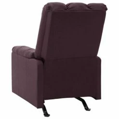 VidaXL Fauteuil de massage inclinable Violet Tissu -Fauteuils électriques Soldes image 4 321417