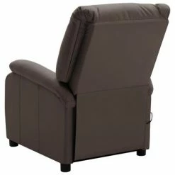 VidaXL Fauteuil de massage inclinable Marron Similicuir -Fauteuils électriques Soldes image 4 322431