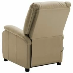 VidaXL Fauteuil de massage inclinable Cappuccino Similicuir -Fauteuils électriques Soldes image 4 322435
