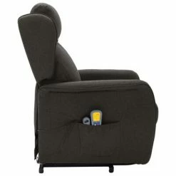 VidaXL Fauteuil de massage inclinable Taupe Tissu -Fauteuils électriques Soldes image 4 324039