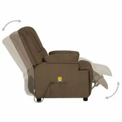 VidaXL Fauteuil de massage inclinable Marron Similicuir daim 9 VidaXL Fauteuil de massage inclinable Marron Similicuir daim -Fauteuils électriques Soldes image 4 324052
