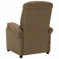 VidaXL Fauteuil de massage inclinable Taupe Tissu -Fauteuils électriques Soldes image 4 324087
