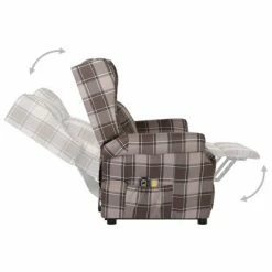 VidaXL Fauteuil de massage inclinable Beige Tissu -Fauteuils électriques Soldes image 4 329470