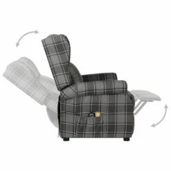 VidaXL Fauteuil de massage inclinable Gris Tissu 9 VidaXL Fauteuil de massage inclinable Gris Tissu -Fauteuils électriques Soldes image 4 329471
