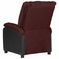 VidaXL Fauteuil de massage inclinable Violet Similicuir et tissu -Fauteuils électriques Soldes image 4 329502
