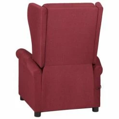 VidaXL Fauteuil de massage inclinable Rouge bordeaux Tissu -Fauteuils électriques Soldes image 4 329652