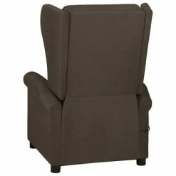 VidaXL Fauteuil de massage inclinable Marron foncé Tissu -Fauteuils électriques Soldes image 4 329654