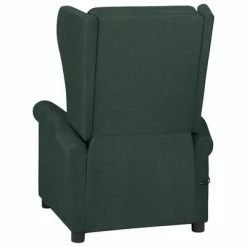 VidaXL Fauteuil de massage inclinable Vert foncé Tissu -Fauteuils électriques Soldes image 4 329655