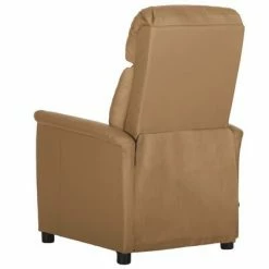 VidaXL Fauteuil de massage inclinable Cappuccino Similicuir -Fauteuils électriques Soldes image 4 329684